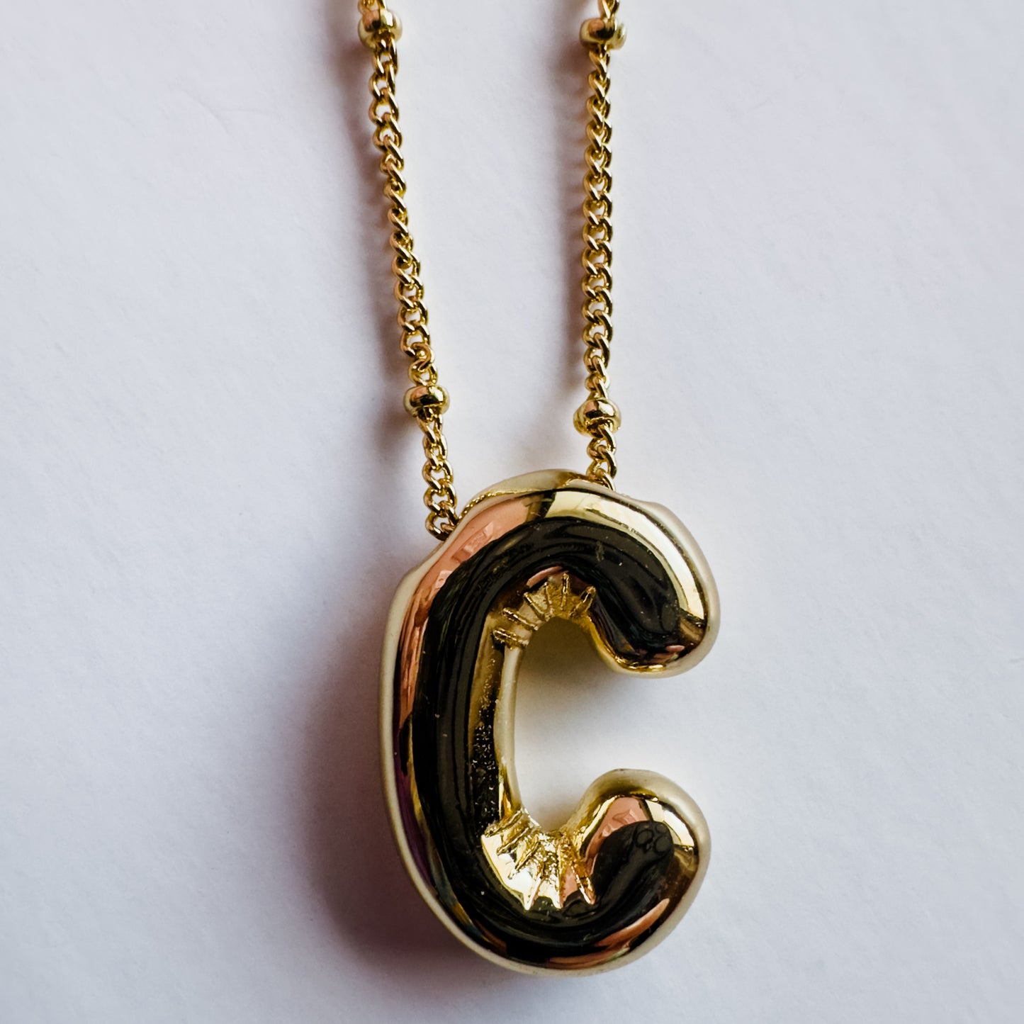 Bubble Letter Necklace Adult