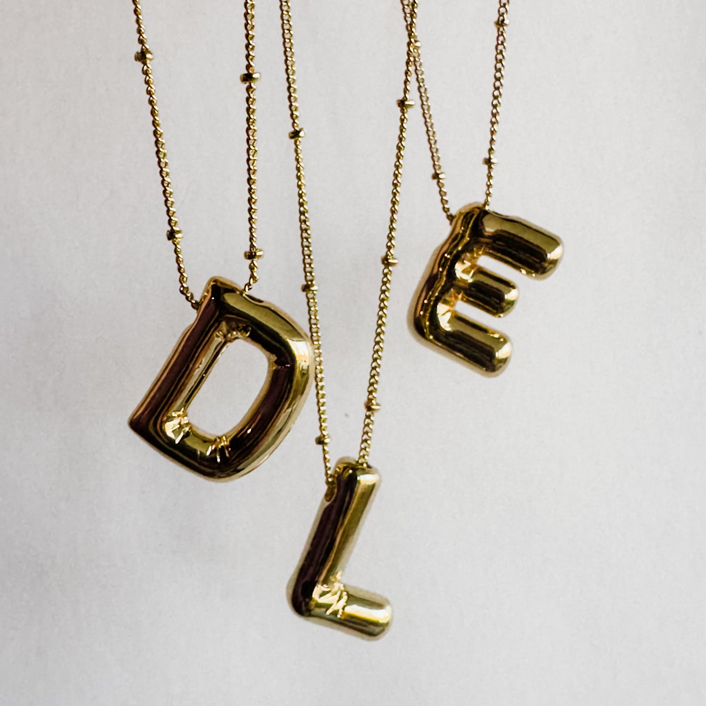 Bubble Letter Necklace Adult